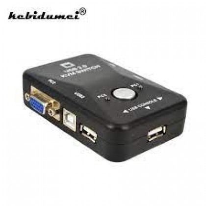 2-Port Manual USB 2.0 KVM VGA Switching Box for 2 PC